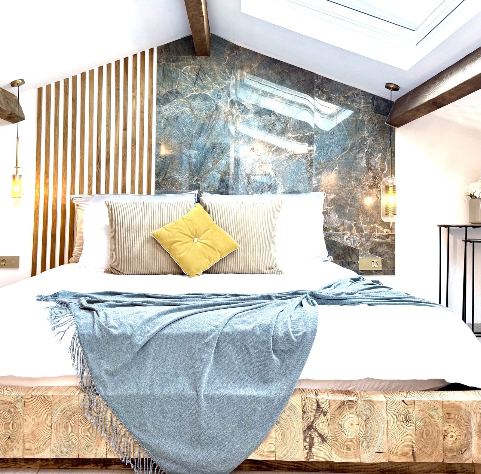 Barcelona master bedroom at Villa Augflor