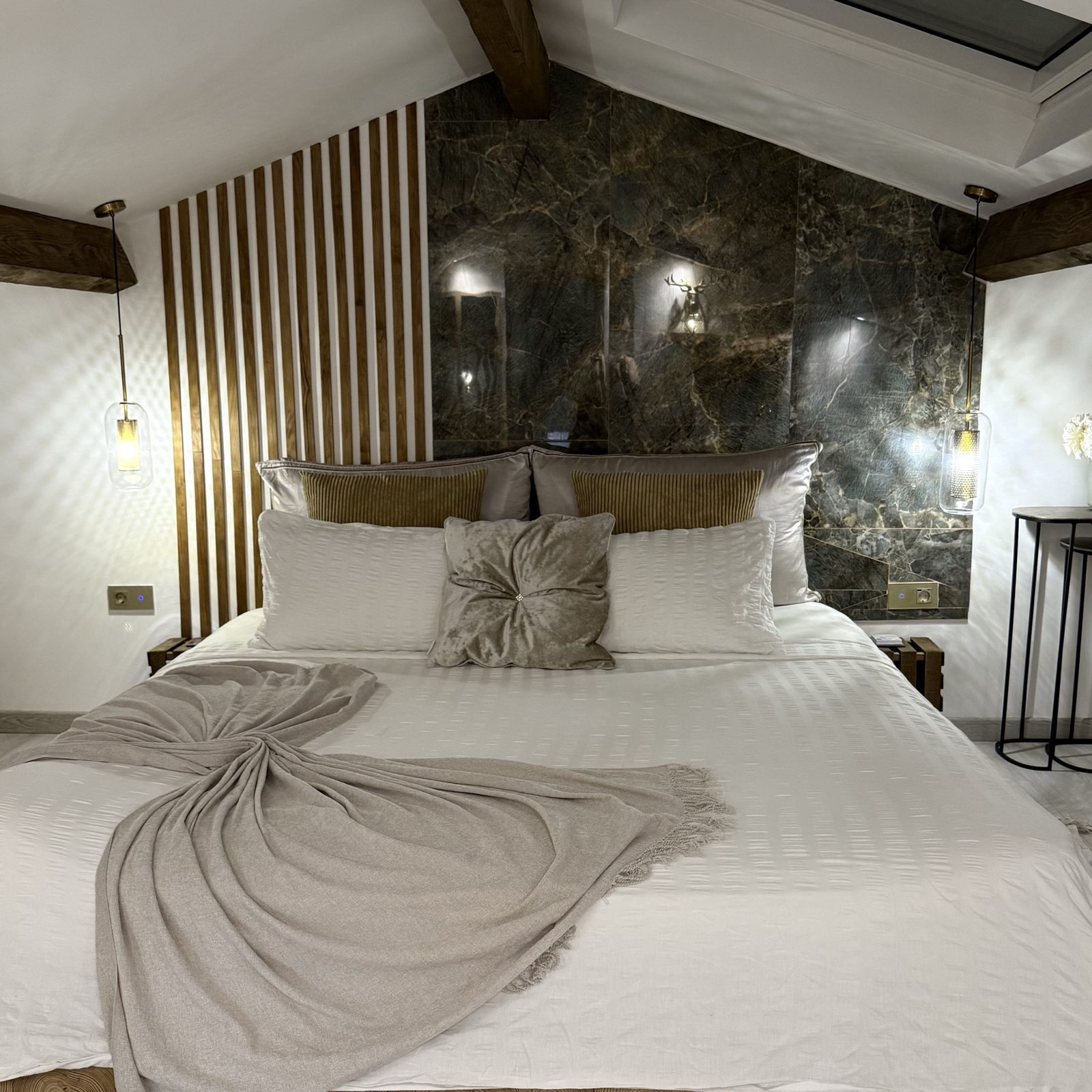 Barcelona master bedroom at Villa Augflor