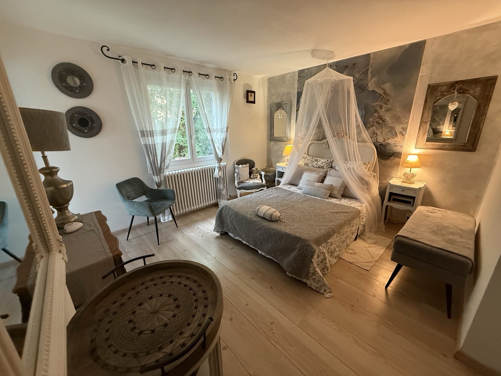 Provence ground-floor bedroom at Villa Augflor