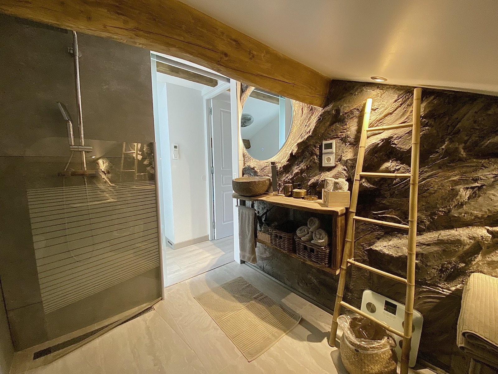 Upstairs spa bathroom